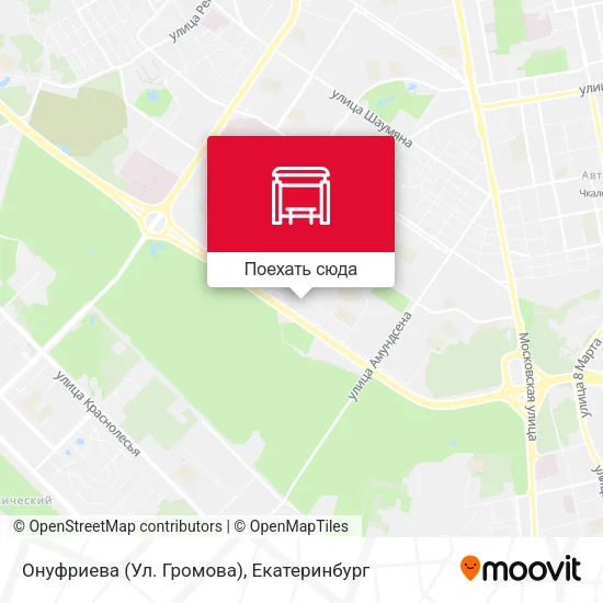 Карта Онуфриева (Ул. Громова)