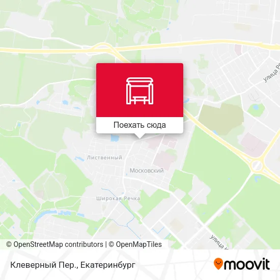 Карта Клеверный Пер.