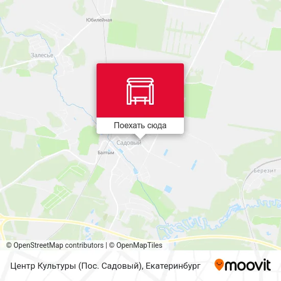 Карта Центр Культуры (Пос. Садовый)