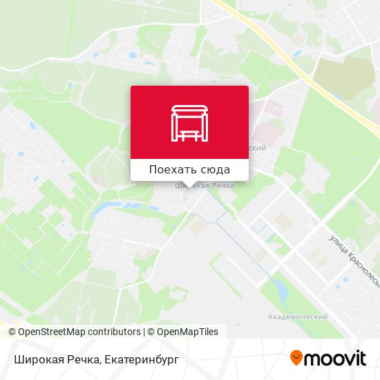 Карта Широкая Речка