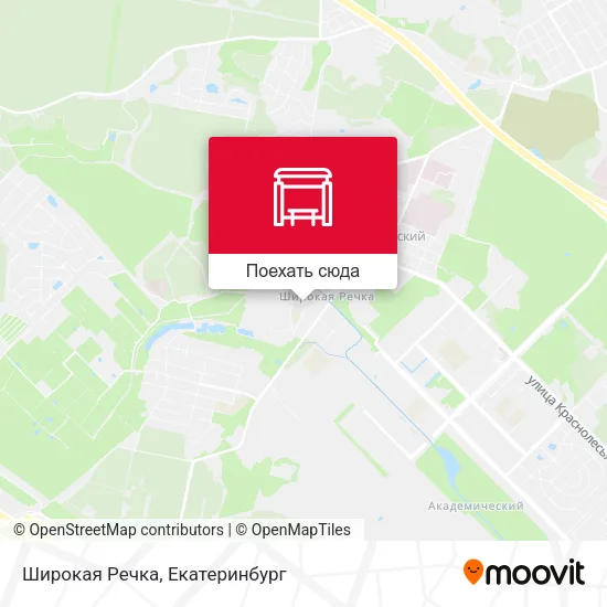 Карта Широкая Речка