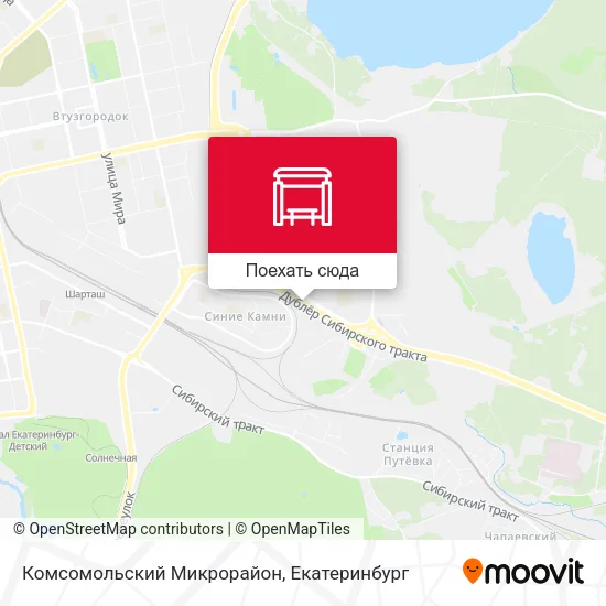 Карта Комсомольский Микрорайон