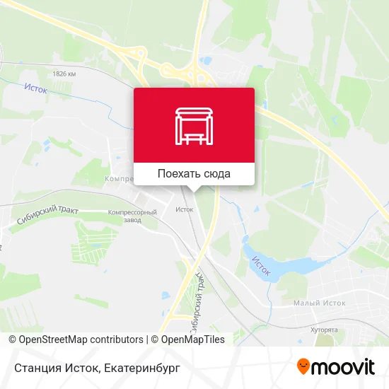 Карта Станция Исток