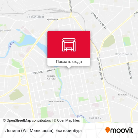 Карта Ленина (Ул. Малышева)