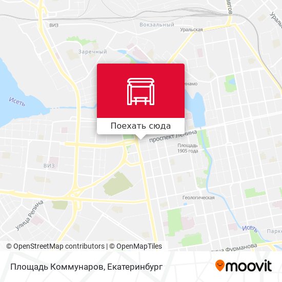 Карта Площадь Коммунаров