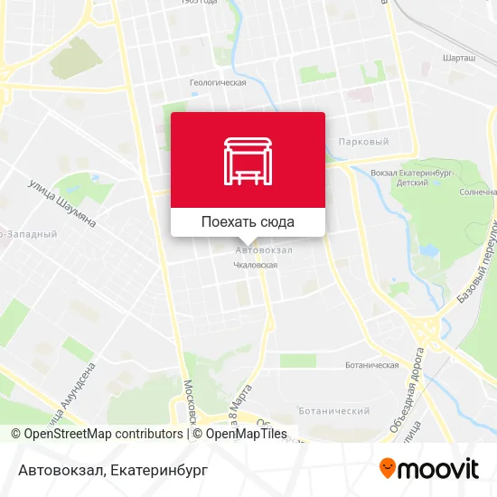 Карта Автовокзал