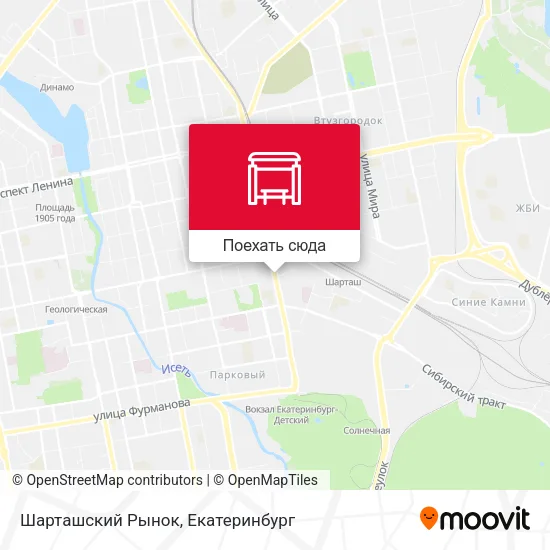 Карта Шарташский Рынок