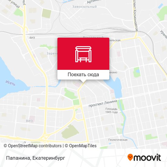 Карта Папанина