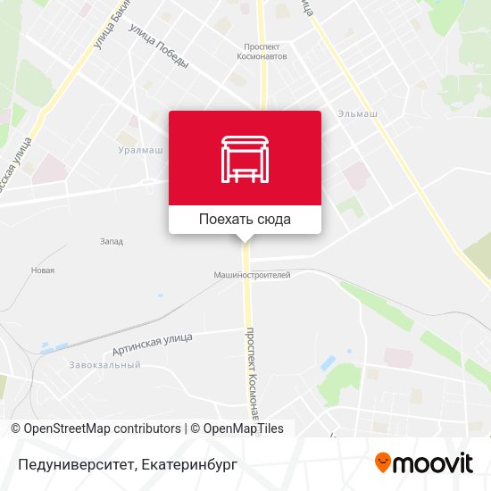 Карта Педуниверситет