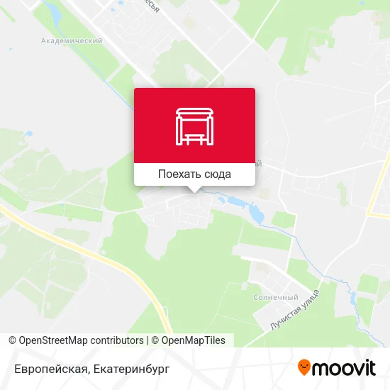 Карта Европейская