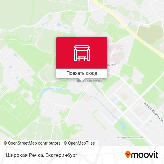 Карта Широкая Речка