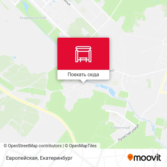 Карта Европейская