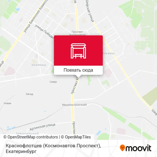 Карта Краснофлотцев (Космонавтов Проспект)
