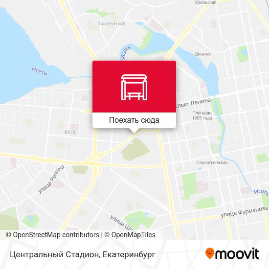 Карта Центральный Стадион