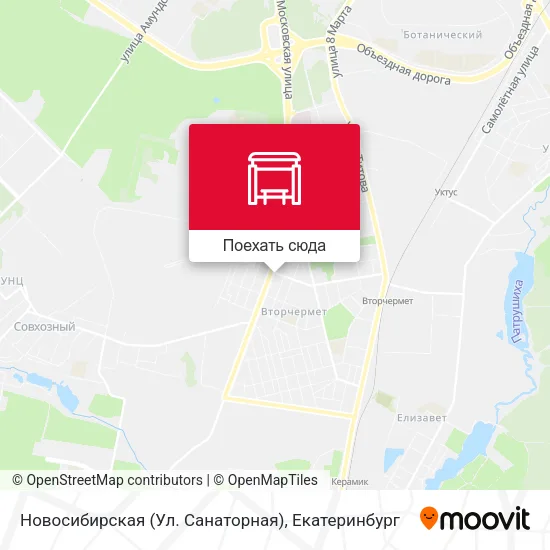 Карта Новосибирская (Ул. Санаторная)
