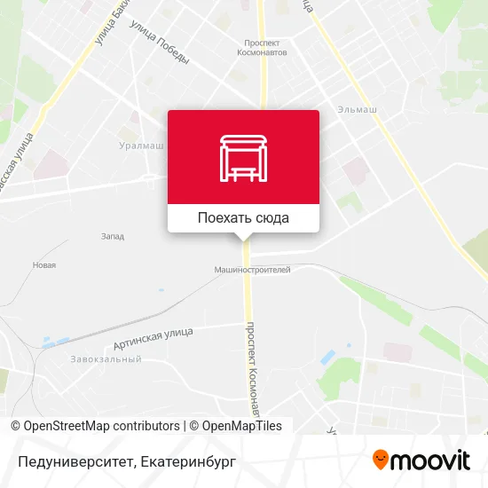 Карта Педуниверситет
