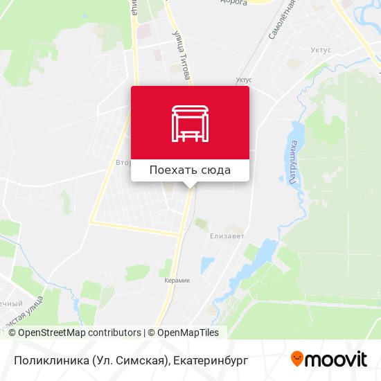 Карта Поликлиника (Ул. Симская)