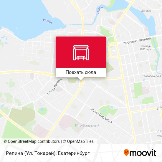 Карта Репина (Ул. Токарей)
