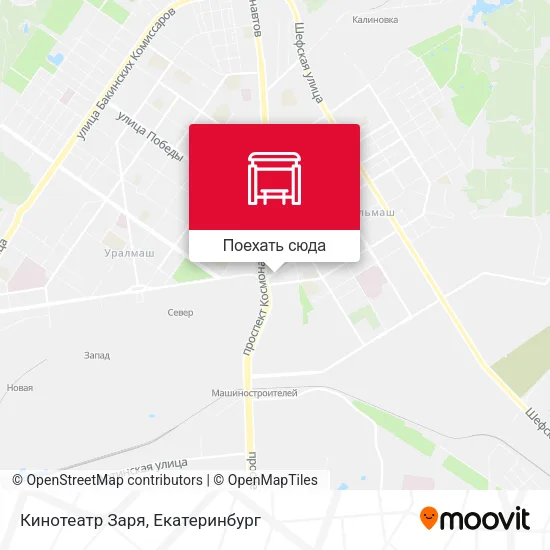 Карта Кинотеатр Заря