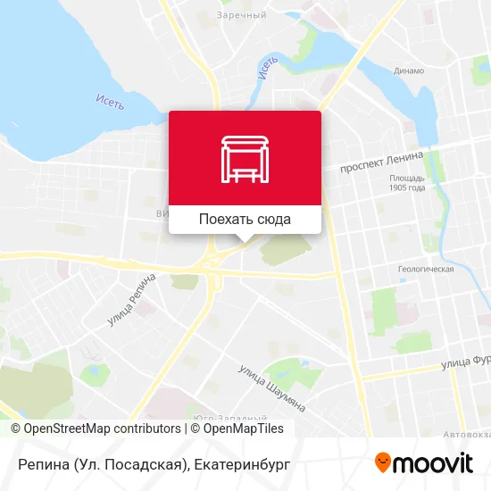 Карта Репина (Ул. Посадская)