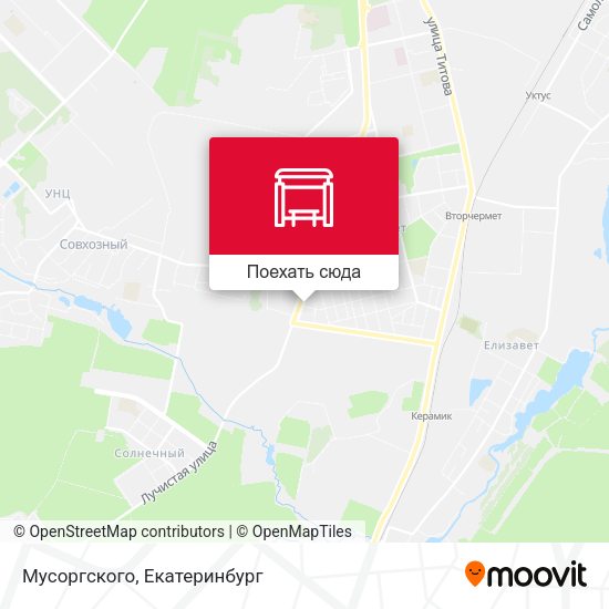 Карта Мусоргского