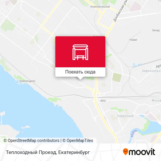 Карта Теплоходный Проезд