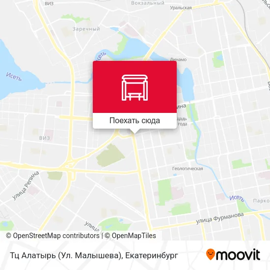 Карта Тц Алатырь (Ул. Малышева)