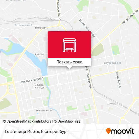 Карта Гостиница Исеть