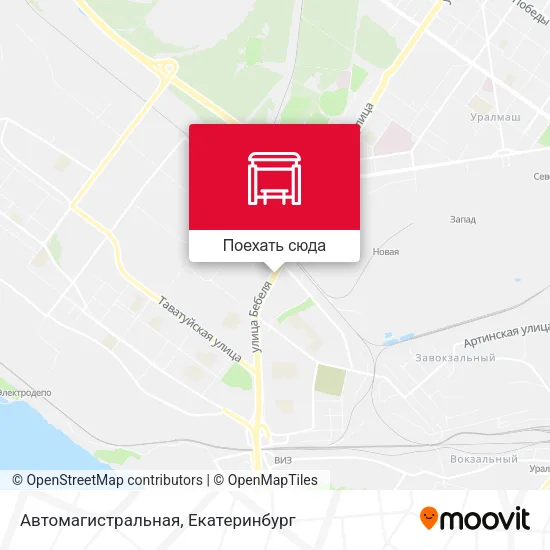 Карта Автомагистральная