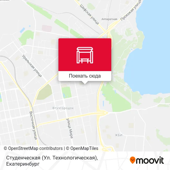 Карта Студенческая (Ул. Технологическая)