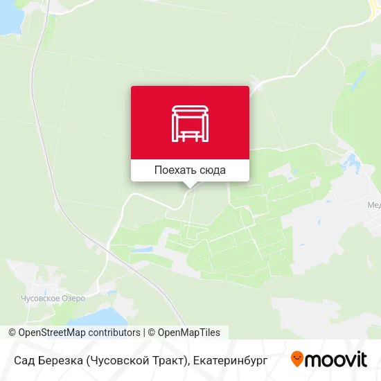 Карта Сад Березка (Чусовской Тракт)