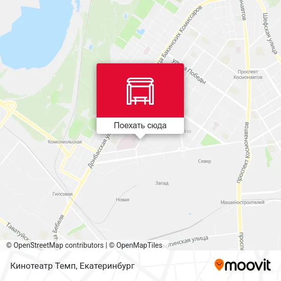 Карта Кинотеатр Темп