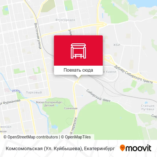 Карта Комсомольская (Ул. Куйбышева)