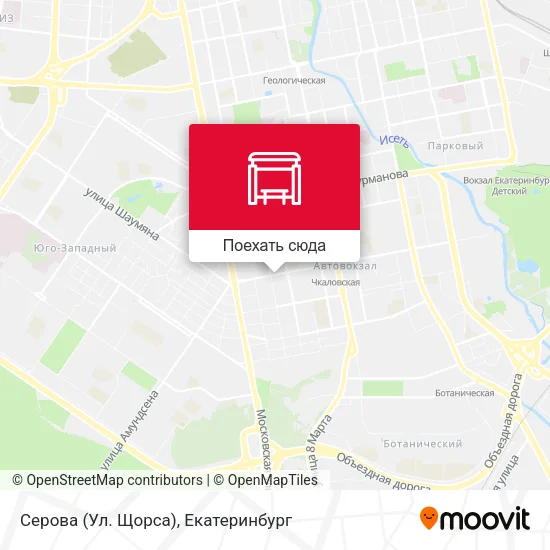 Карта Серова (Ул. Щорса)