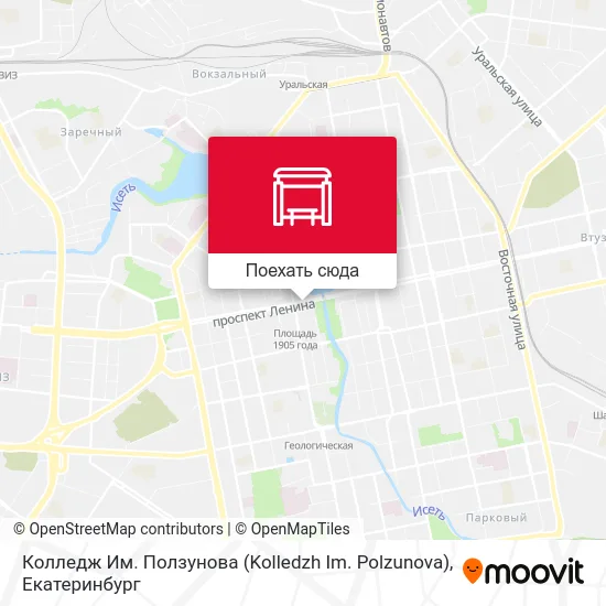 Карта Колледж Им. Ползунова (Kolledzh Im. Polzunova)