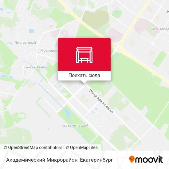 Карта Академический Микрорайон