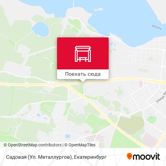 Карта Садовая (Ул. Металлургов)