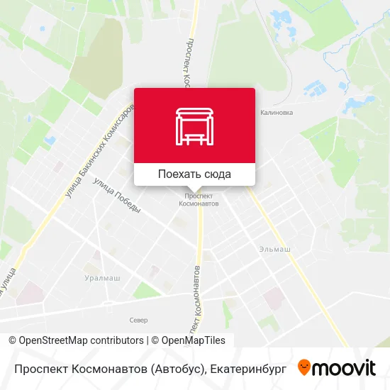 Карта Проспект Космонавтов (Автобус)