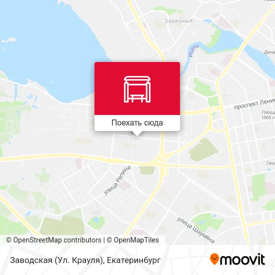 Карта Заводская (Ул. Крауля)