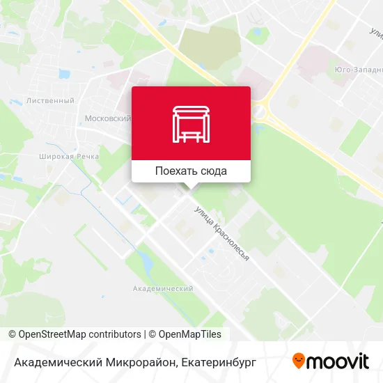 Карта Академический Микрорайон