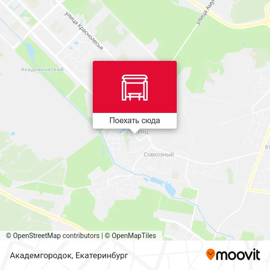Карта Академгородок