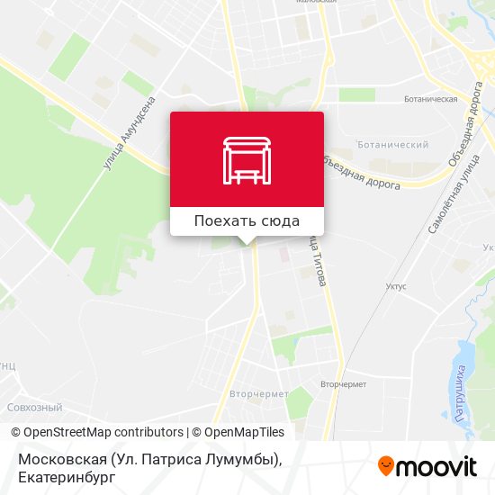 Карта Московская (Ул. Патриса Лумумбы)