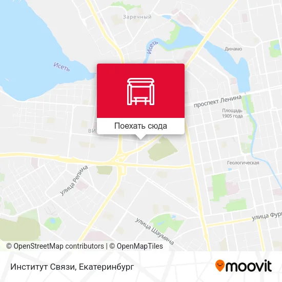 Карта Институт Связи