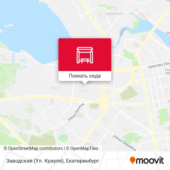 Карта Заводская (Ул. Крауля)