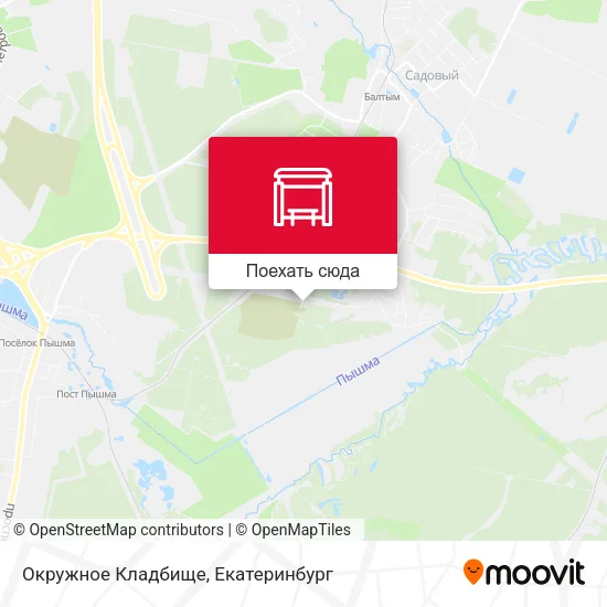 Карта Окружное Кладбище