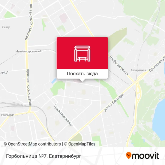 Карта Горбольница №7