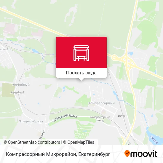 Карта Компрессорный Микрорайон