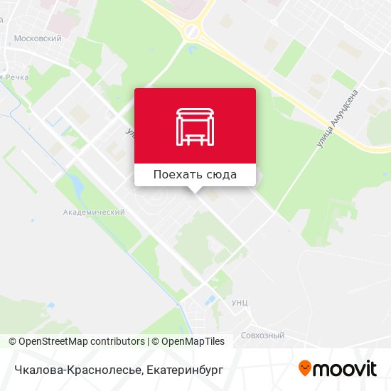 Карта Чкалова-Краснолесье