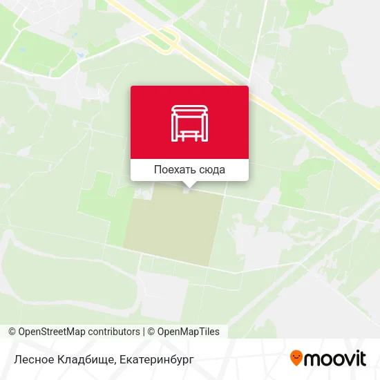Карта Лесное Кладбище