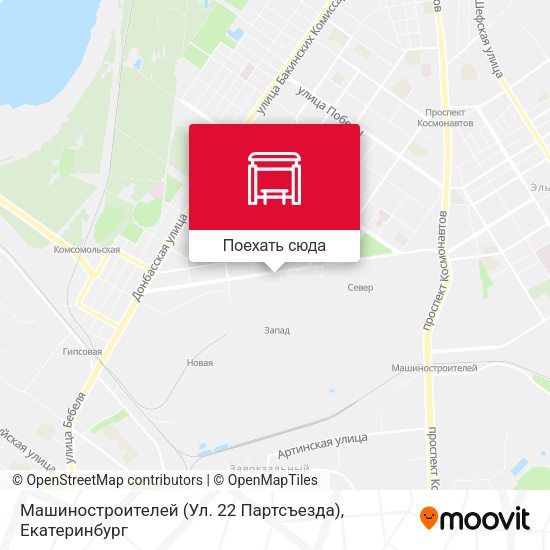 Карта Машиностроителей (Ул. 22 Партсъезда)